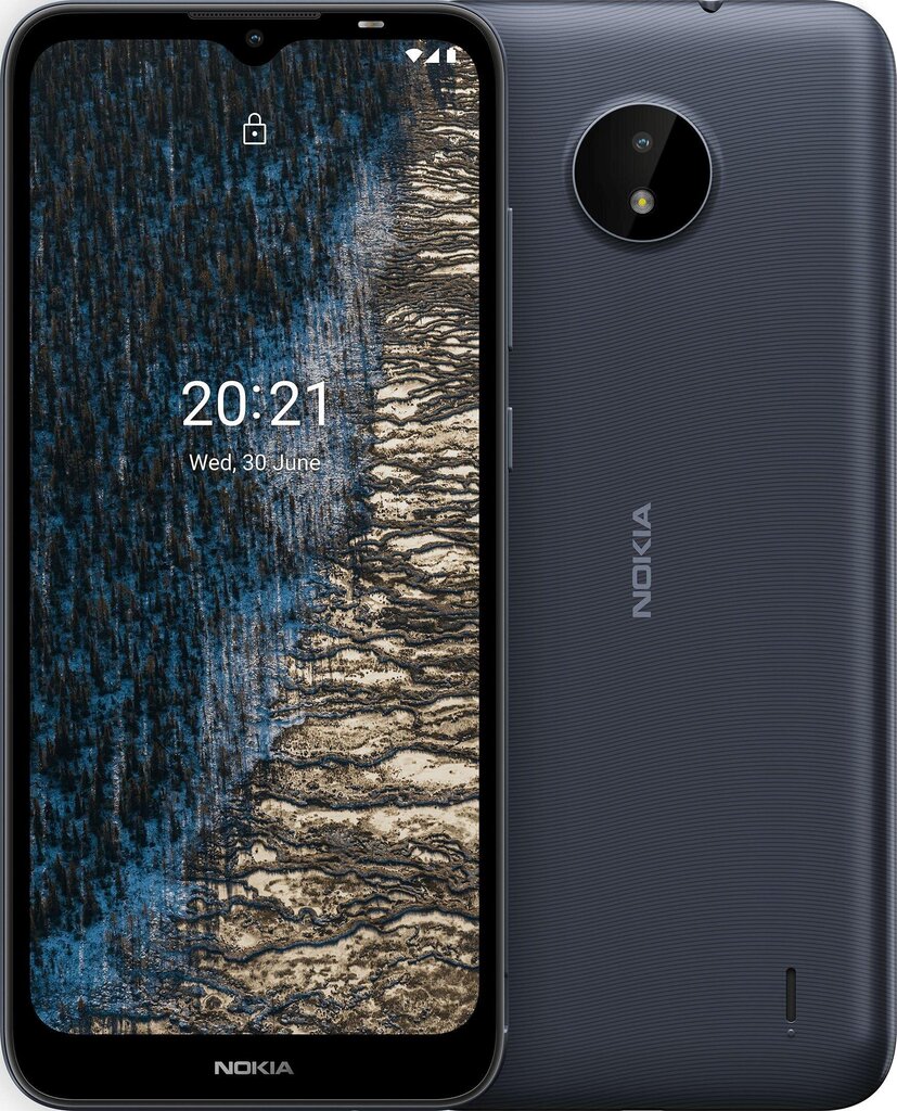 Nokia C20, 32GB, Dual SIM, Dark Blue kaina ir informacija | Mobilieji telefonai | pigu.lt