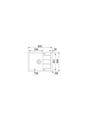 Tectonite plautuvė Franke, Sirius S2D 611-62, Carbon цена и информация | Кухонные раковины | pigu.lt