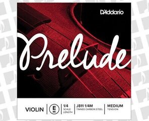 Струна для скрипки J811 1/4M D'Addario Prelude цена и информация | Принадлежности для музыкальных инструментов | pigu.lt