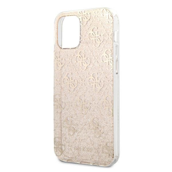 Guess GUHCP12SPCU4GLGO skirtas Apple iPhone 12 mini 5,4", auksinis kaina ir informacija | Telefono dėklai | pigu.lt