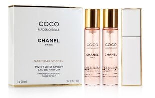 Kvapusis vanduo Chanel Coco Mademoiselle EDP moterims, 3 x 20 ml kaina ir informacija | Kvepalai moterims | pigu.lt