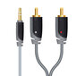 Jack Stereo RCA kabelis SINOX SXA3401, 1.0 m kaina ir informacija | Kabeliai ir laidai | pigu.lt