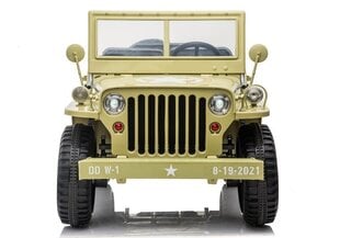 Электромобиль для детей Jeep JH101, хаки цена и информация | Электромобили для детей | pigu.lt