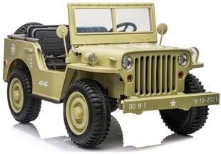 Электромобиль для детей Jeep JH101, хаки цена и информация | Электромобили для детей | pigu.lt