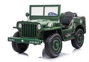 Elektromobilis vaikams Jeep JH101, žalias kaina ir informacija | Elektromobiliai vaikams | pigu.lt