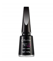 Nagų lakas Flormar Quick Dry Nail Enamel QD10 Black Minimalism, 11 ml kaina ir informacija | Nagų lakai, stiprintojai | pigu.lt