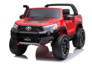 Электромобиль для детей Toyota Hilux, красный лакированный цена и информация | Электромобили для детей | pigu.lt