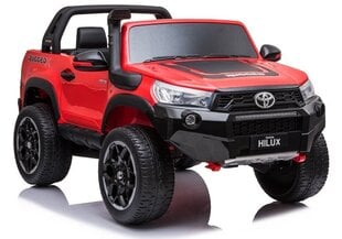 Электромобиль для детей Toyota Hilux, красный лакированный цена и информация | Электромобили для детей | pigu.lt