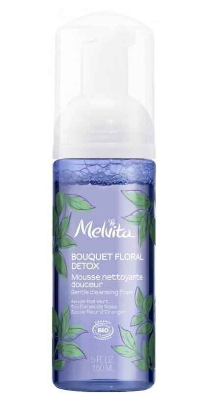 Švelnios valomosios veido putos Melvita Floral Bouquet Detox , 150 ml kaina ir informacija | Veido prausikliai, valikliai | pigu.lt