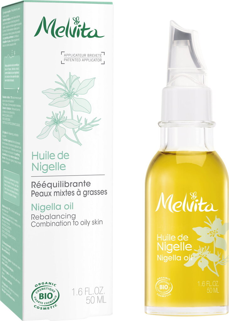 Juodgrūdžių aliejus Melvita Nigella, 50 ml цена и информация | Veido aliejai, serumai | pigu.lt