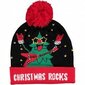 Unisex Kalėdinė kepurė su šviečiančiomis lemputėmis Merry Christmas Kalėdinė eglutė цена и информация | Vyriški šalikai, kepurės, pirštinės | pigu.lt