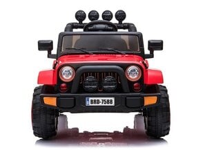 Elektromobilis vaikams Jeep BRD-7588, 4x4, raudonas, 3 m.+ kaina ir informacija | Elektromobiliai vaikams | pigu.lt