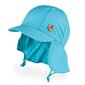 Medvilninė vienguba kepurė su snapeliu, raišteliais ir kaklo apsauga mergaitėms TuTu, žydra kaina ir informacija | Kepurės, pirštinės, šalikai mergaitėms | pigu.lt
