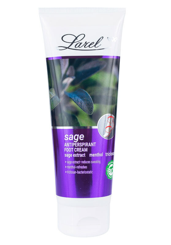 Pėdų kremas su šalavijų ekstraktu Larel Feet Creams Bio Sage Antiperspirant, 125 ml цена и информация | Kūno kremai, losjonai | pigu.lt