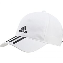 Kepurė moterims Adidas Aeroready Baseball Cap 3 Stripes 4athlts W GM4511, balta kaina ir informacija | Kepurės moterims | pigu.lt