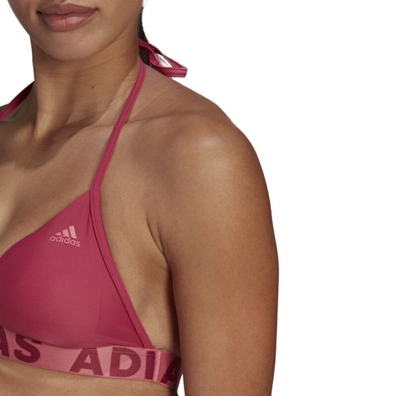 Maudymosi kostiumėlis moterims Adidas Neckholder Bikini W GV0262, rožinis kaina ir informacija | Maudymosi kostiumėliai | pigu.lt