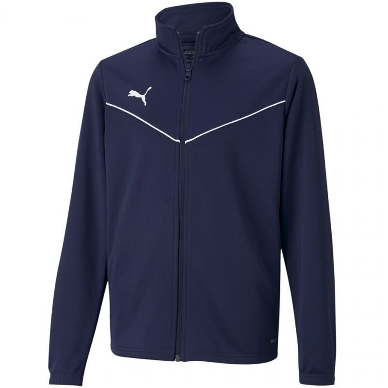 Sportinis džemperis vaikams Puma teamRise Training Poly Jacket Jr 657393 06, tamsiai mėlynas цена и информация | Megztiniai, bluzonai, švarkai berniukams | pigu.lt