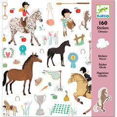 160 наклеек - Лошадей DJECO DJ08881 цена и информация | Развивающие игрушки | pigu.lt