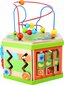 Vaikiškas medinis lavinamasis kubas Small Foot Safari 7in1 kaina ir informacija | Žaislai kūdikiams | pigu.lt