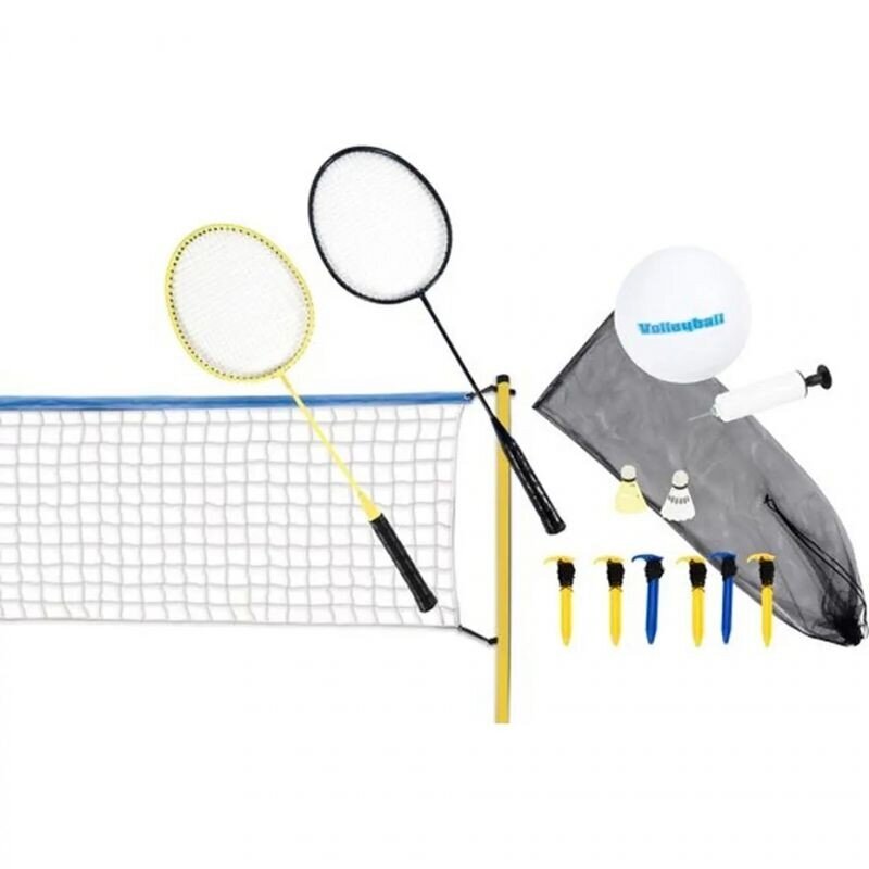 Tinklinio ir badmintono rinkinys 5in1 Scatch 143880 kaina ir informacija | Badmintonas | pigu.lt