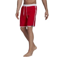 Maudymosi šortai vyrams Adidas Classic Lenght 3 Stripes Swim Shorts M GQ1106, raudoni kaina ir informacija | Maudymosi šortai, glaudės | pigu.lt