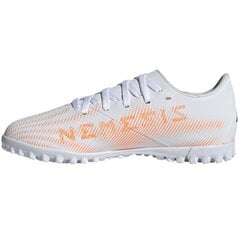 Детские футбольные бутсы Adidas Nemeziz 4 TF Jr FW7359, белые цена и информация | Футбольные бутсы | pigu.lt