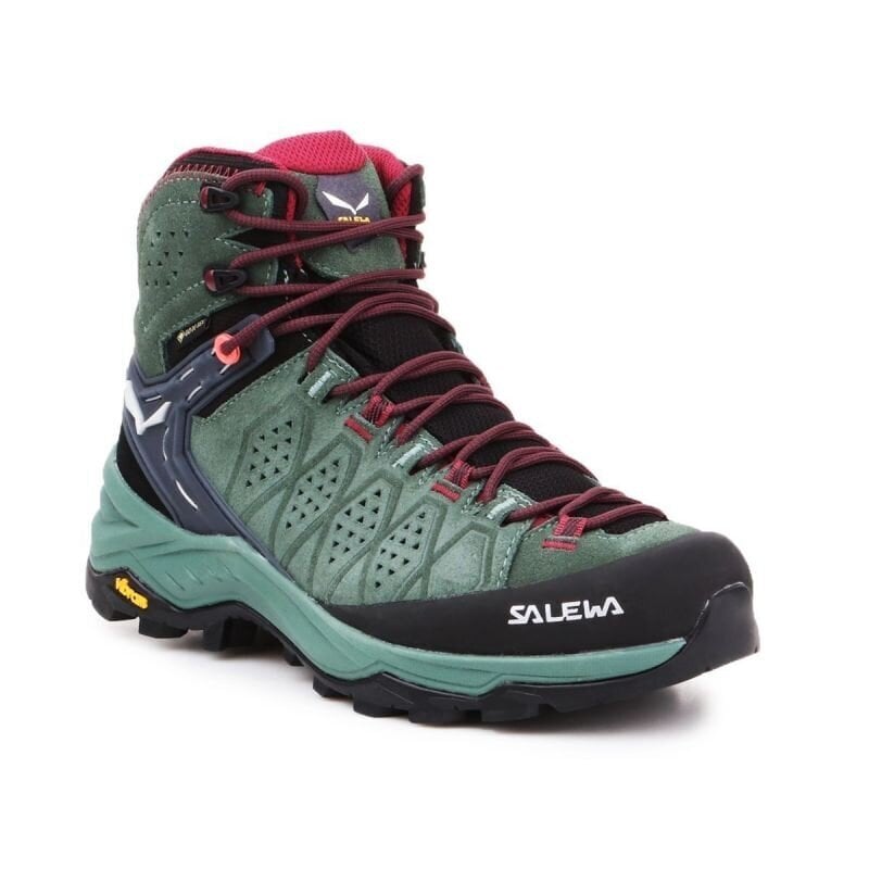 Žygio batai moterims Salewa WS Alp Trainer 2 Mid GTXW 61383-5085, mėlyni kaina ir informacija | Moteriški aulinukai, ilgaauliai batai | pigu.lt