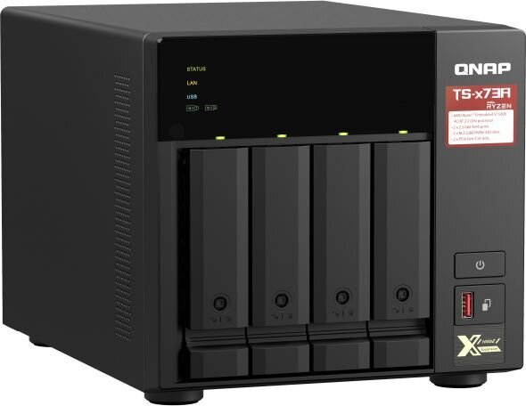 Qnap TS-473A-8G kaina ir informacija | Išoriniai kietieji diskai (SSD, HDD) | pigu.lt