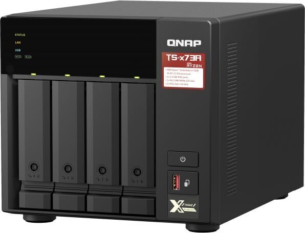 Qnap TS-473A-8G kaina ir informacija | Išoriniai kietieji diskai (SSD, HDD) | pigu.lt