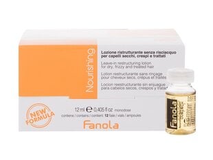 Увлажняющая сыворотка для волос Fanola Nutri Care Restructuring Leave-In Lotion, 12 x 12 мл цена и информация | Средства для укрепления волос | pigu.lt