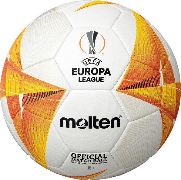 Futbolo kamuolys Molten UEFA Europa League F5U5000-G0, 5 dydis kaina ir informacija | Futbolo kamuoliai | pigu.lt