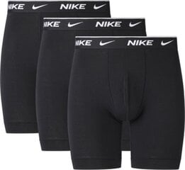 Nike vyriški bokseriai EVERYDAY COTTON STRETCH BRIEF LONG 3pk, juodi kaina ir informacija | Trumpikės | pigu.lt