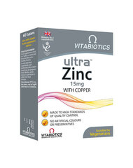 Maisto papildas Ultra Zinc, 60 tablečių kaina ir informacija | Vitaminai, maisto papildai, preparatai imunitetui | pigu.lt