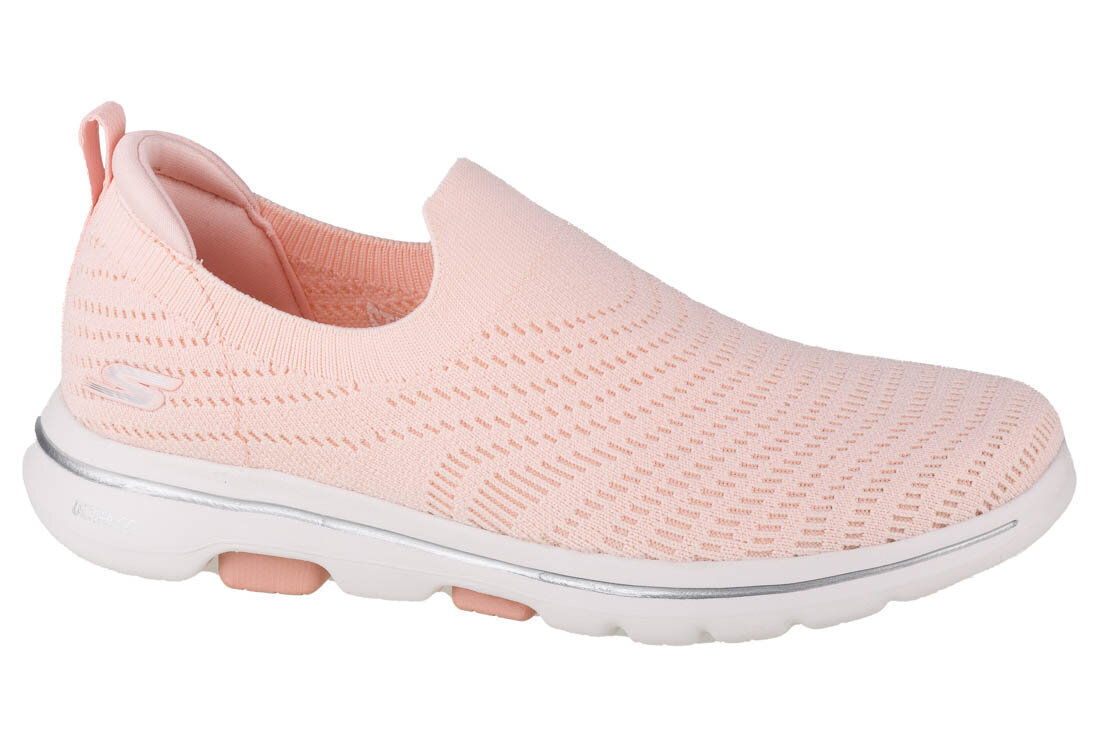 Sportiniai bateliai moterims Skechers Go Walk 5-Coastal View 124250-LTPK, rožiniai цена и информация | Sportiniai bateliai, kedai moterims | pigu.lt