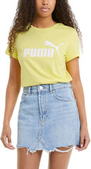 Puma Футболки Ess Logo Tee Yellow цена и информация | Спортивная одежда женская | pigu.lt