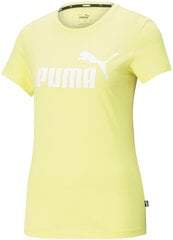 Puma Футболки Ess Logo Tee Yellow цена и информация | Спортивная одежда для женщин | pigu.lt