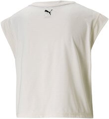 Puma Футболки Train Logo Cap Sleeve Tee White цена и информация | Спортивная одежда для женщин | pigu.lt