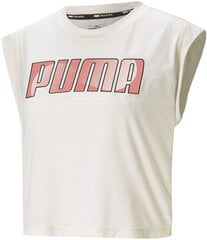 Puma Футболки Train Logo Cap Sleeve Tee White цена и информация | Спортивная одежда для женщин | pigu.lt