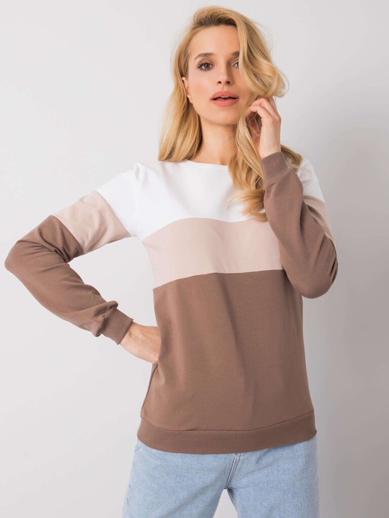 Džemperis moterims Larice, rudas kaina ir informacija | Džemperiai moterims | pigu.lt