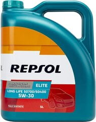 Repsol Elite Long Life VW 507.000 / 504.000 5W30 variklio alyva, 5L kaina ir informacija | Variklinės alyvos | pigu.lt