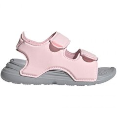 Босоножки для девочек Adidas Swim Sandal I Jr FY8065, розовые цена и информация | Детские сандали | pigu.lt