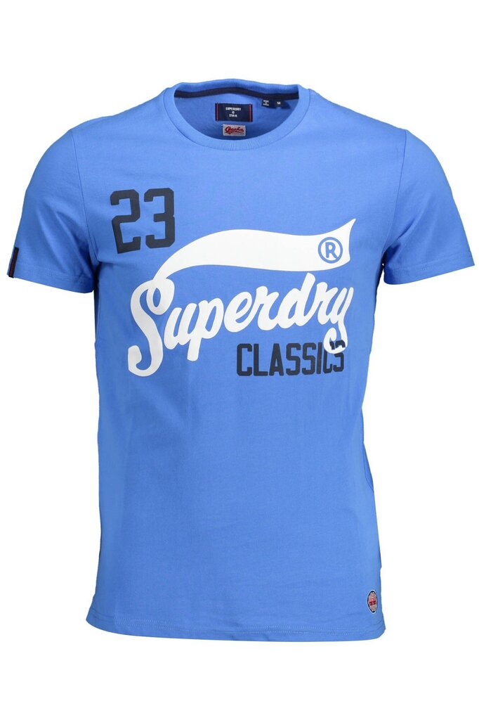 Marškinėliai vyrams Superdry, mėlyni kaina ir informacija | Vyriški marškinėliai | pigu.lt