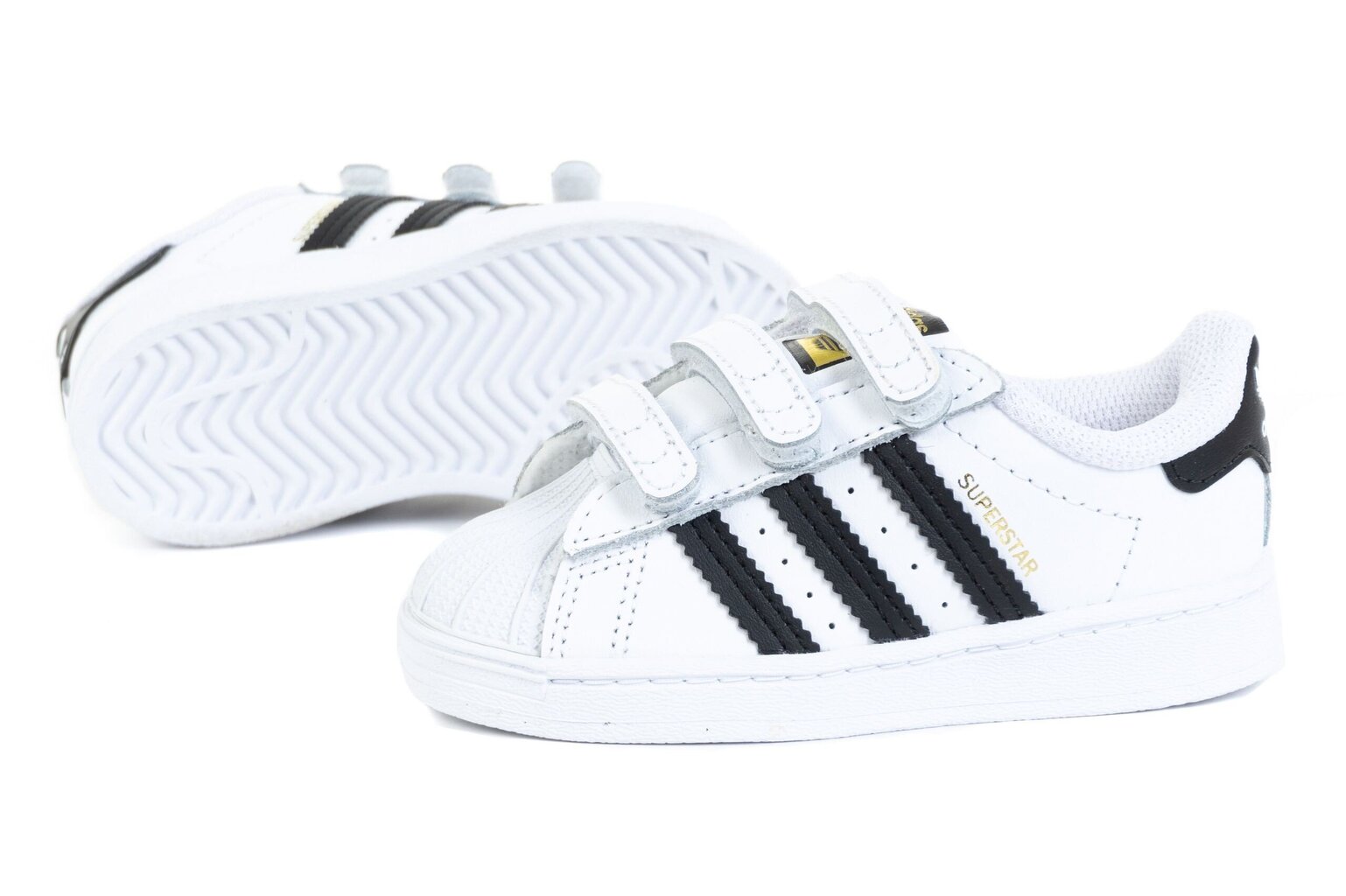 Sportiniai bateliai vaikams Adidas Superstar CF I, balti цена и информация | Sportiniai batai vaikams | pigu.lt