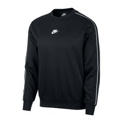 Джемпер для мужчин Nike NSW Repeat Crew M CZ7824-010, черный цена и информация | Мужская спортивная одежда | pigu.lt