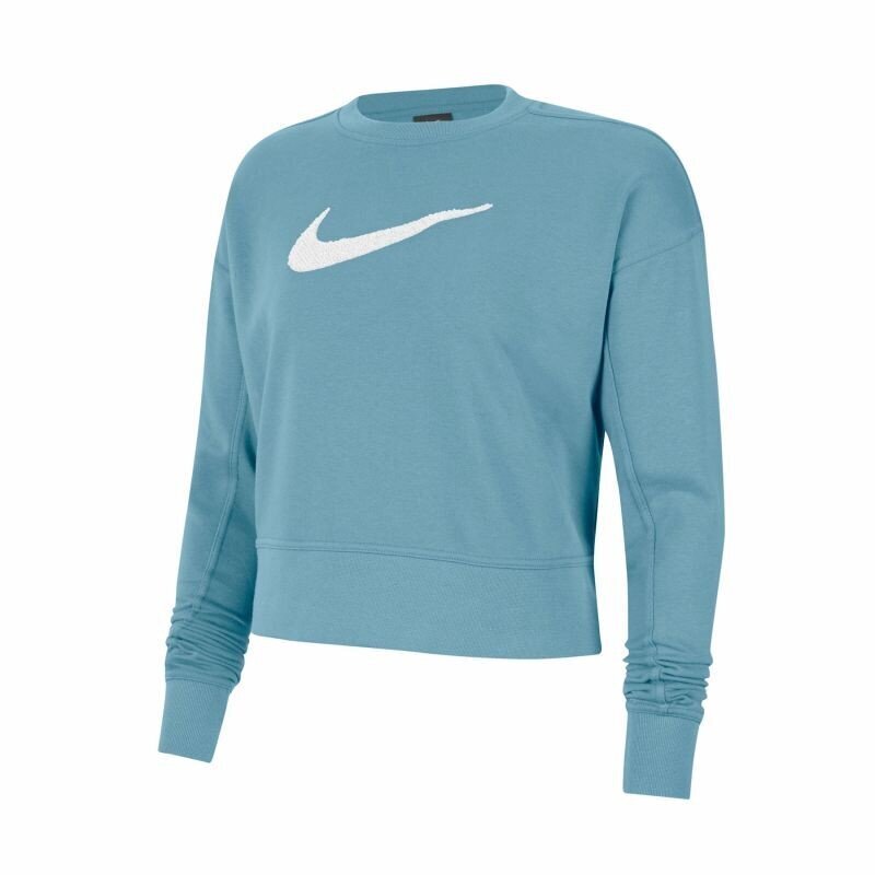 Džemperis moterims Nike Get Fit Crew Swoosh W CU5506-424, mėlynas цена и информация | Sportinė apranga moterims | pigu.lt