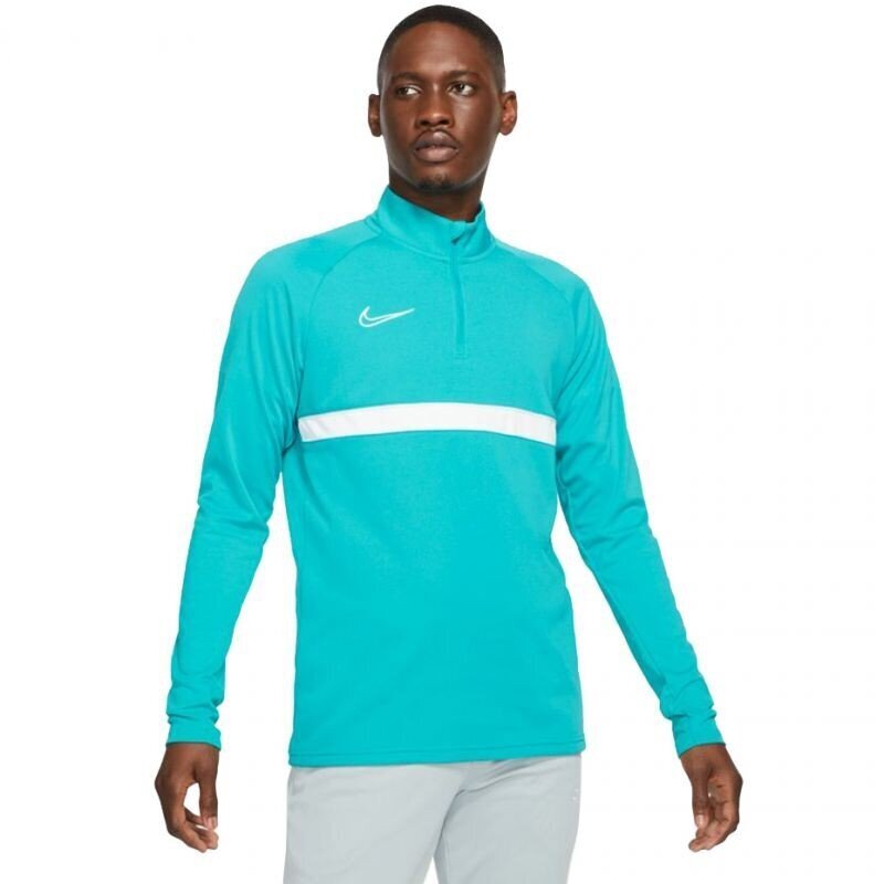 Džemperis vyrams Nike Nk Df Academy21 Drill Top M CW6110 356, mėlynas kaina ir informacija | Sportinė apranga vyrams | pigu.lt