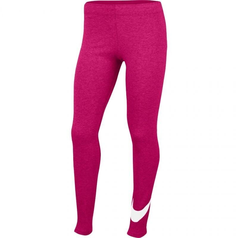 Sportinės kelnės vaikams Nike G NSW Favorites Swsh Legging Jr AR4076 615, rožinės цена и информация | Kelnės mergaitėms | pigu.lt