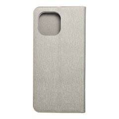 Чехол Luna Book Gold для Xiaomi Mi 11, серебряный цена и информация | Чехлы для телефонов | pigu.lt