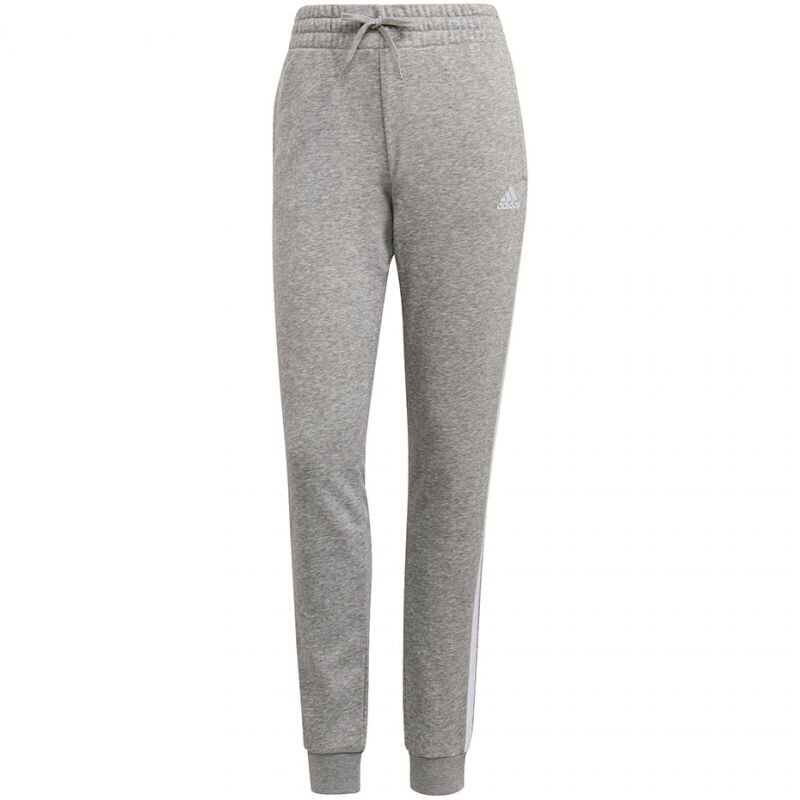 Sportinės kelnės moterims Adidas Essentials Slim Tapered Cuffed Pant W GM8735, pilkos kaina ir informacija | Sportinė apranga moterims | pigu.lt