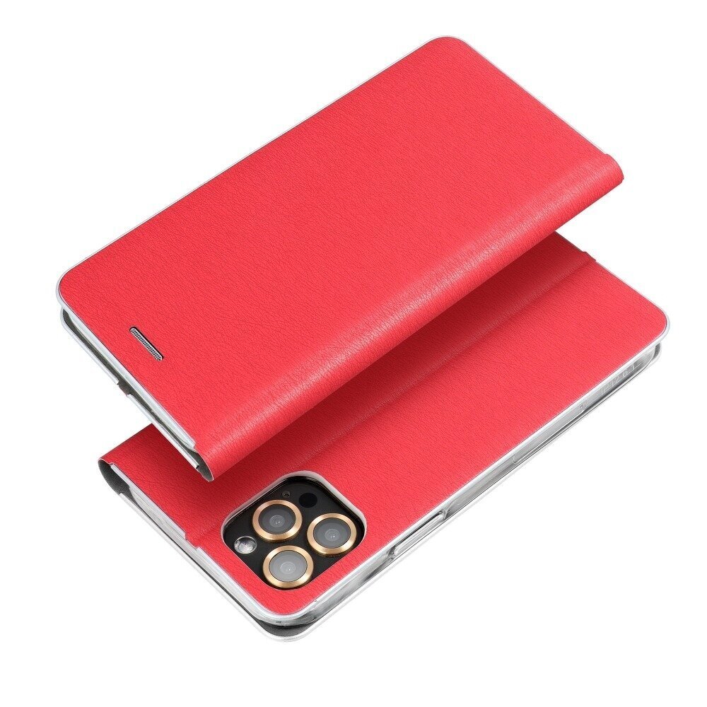 Dėklas telefonui Luna Book Silver, skirtas iPhone 12 / 12 Pro, raudonas цена и информация | Telefono dėklai | pigu.lt
